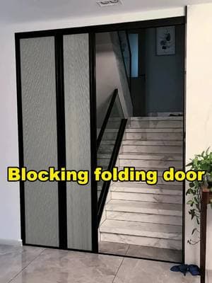 Trackless folding door, quick installation, partition space. #slidingdoor #slidingdoors #foldingdoor #door #aluminium #alloy #interiordesign #install #tottme #tottmetal 