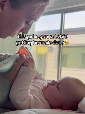 i truly think she likes getting her nails filed #babytiktok #babiesontiktok #momanddaughter #babynailtrimmer #imjustagirl 