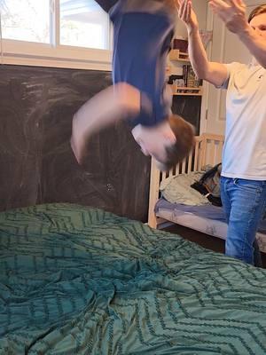 a different way to practice backflips. #fyp #toddlermom #capturingmoments #kidsoftiktok #bravery #practice #bravery #backflip 