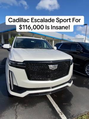 Why is a Cadillac Escalade Sport $116,000? Seems a bit expensive for a suv that isn’t anything special! That’s a house in the Midwest! #cadillac #cadillacescalade #cadillacescaladesport #suv #suvs #cadillacsuv #dealership #dealershiplife #dealershiptiktok #dealershiptok #dealershiphumor #carsales #carmarket #carreview #carreviews #carreviewtiktok #carreviewtiktok 