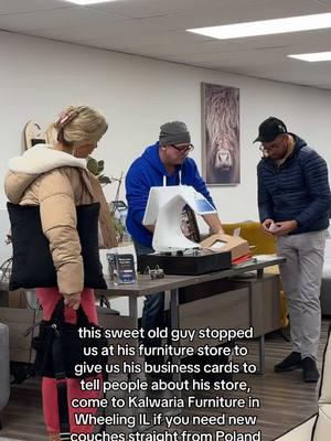 he got so excited when we bought a couch from him 🥺 #fyp #furniture #furniturestore #couches 