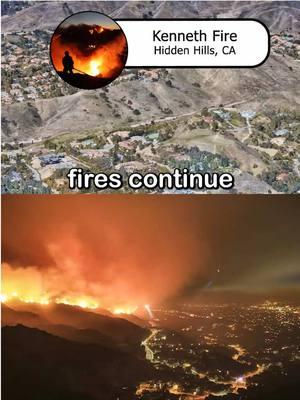 Breaking news. There is a new wildfire rapidly growing in the Calabasas/Hidden Hills area #breakingnews #currentnews #news #wildfire #fire #california #californiafire #pacificpalisades #pacificpalisadesfire #foryoupage #foryou #fyp #palisadesfire #kennethfire #calabasasfire #hiddenhillsfire #calabasas #hiddenhills #wildfires 