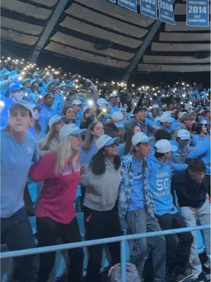 Our student section is ELECTRIC⚡️⚡️ #uncwbb #goheels #unc #wbb 