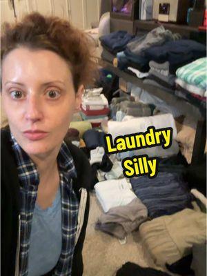 Evie said “ACTION”. I folded ALLL THE LAUNDRY. Take that executive dysfunction and task avoidance.💪🏻 #fyp #adhd #taskavoidance #laundry #neurospicy #audhd #silly 