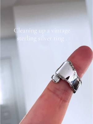 #vintage #sterlingsilver #cleaningsilver  #sterlingsilverring #beforeandafter 