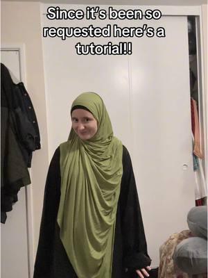 Tutorial on how I style this super long hijab!! #fyp #muslimtiktok #islamic #hijabitiktok #hijabtutorial 