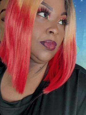 There she go!!! #fyp #orangehair #orangemakeup #fullmakeup @dreamvlashes  “Foreign Lashes” #toofacedcosmetics 