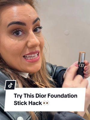 This @Diorbeauty foundation stick hack is a game-changer for my beauty queens who love a natural, radiant finish but don't want to compromise on staying power. Kind of like what Hailey Bieber did but with a more sheer outcome. By mixing the stick foundation with a hydrating serum (it doesn’t have to be Dior’s!) You’re essentially creating a custom tinted moisturizer that gives your skin that lit-from-within glow without looking too shiny or too flat. This hack is perfect for anyone who finds stick foundations a bit too matte but still loves their convenience and coverage. The beauty of this technique is that you’re not piling on multiple products to get that dewy, alive finish. Instead, you’re optimizing your skincare and base with just two products. @chanel.beauty has a serum similar to this one that will give a similar glow, I love the encapsulated serum beads for this. Now you know! 🙌 Will you be trying this?  #diorfoundationstick #diorbeauty #dior #BeautyTok #foundationstick #makeuphack #thelipsticklesbians 