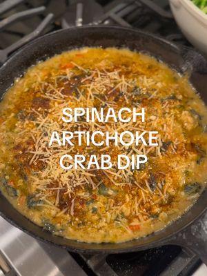 Save it, try it and let me know what you think! Follow me for more 🥰#homemade #EasyRecipe #tasty #cooking #delicious #dish #appetizer #cheesy #flavorful #foodrecipe #EasyRecipes #baked #TrendTok #crabdip #crab #spinachandartichokedip #dips #appetizers 