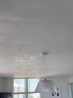 White matte Marmorino Venetian Plaster on condo ceiling, Exotic Elefance! #sexywalls #venetianplaster #marmorinoking #marmorino #marmorinotools 