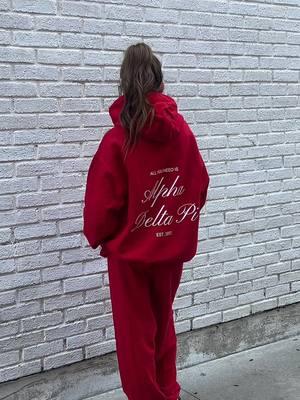 the kisses on the hood? STOP IT #sorority #sororitymerch #OOTD #valentine #sororityootd #loungewear #gogreek