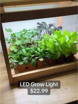 This Linkable LED Plant Grow Light delivers full spectrum light to help plants grow faster and fuller. Only $22.99! #garden #plants #gardening #HarborFreight #GrowLight