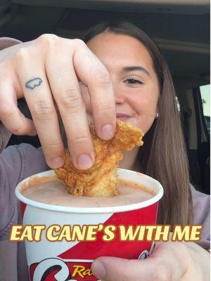 Raising Cane’s eat with me!!! ❤️🍗😍 #raisingcanes #canes #canessauce #eatwithme #asmr #eatingasmr @@Raising Cane's