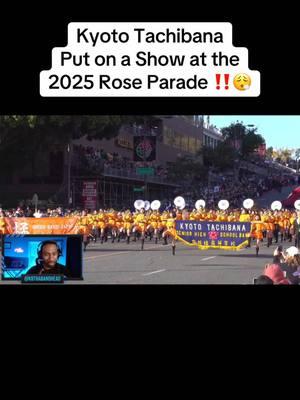 Kyoto Tachibana High School Green Band was definitely a crowd favorite at the 2025 Rose Parade in California. #kyototachibana #roseparade #bandhead #marchingband #fyp #2025