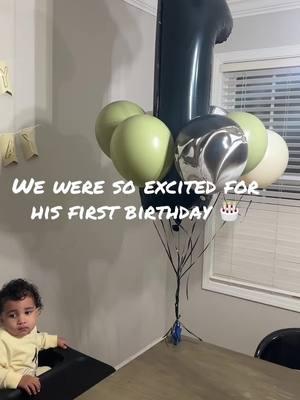 We were excited for his birthday but no one came 🥲 #sad #family #birthday #1years 