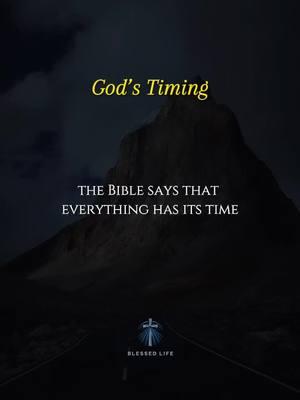 God’s timing #godstiming #godstimingisperfect 