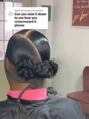 Replying to @Taniyaas  Super simple! 🎀 #AlluredByAlex #albanygahairstylist #albanysleekponytails #albanygamua #naturalhair 