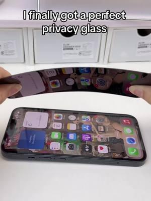 I need this if I want a screen protector clear on front and privacy at sides #privacy #screenprotector #blackscreen #privacyscreenprotector #fyp #iphone #TikTokShop #privacyscreen #blackglass 