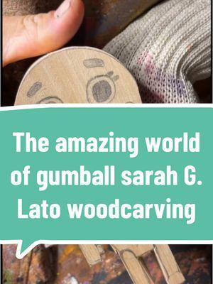 The amazing world of gumball sarah G. Lato woodcarving! #theamazingworldofgumball #cartoonnetwork #woodcarving #artistsoftiktok #fypシ゚viral 