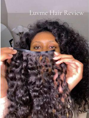 Messy Curl Review 🤍 @Luvmehair   #luvme #luvmehair #Luvmeclipin #clipinfornaturalhair #seamlessclipins #luvmeforyou #blackgirlhairstyles #hairtutorial #wandcurls #curlyhairstyles #hairreview 