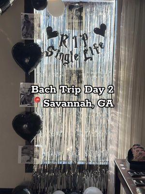 Bach Trip Day 2 Vlog 🖤 #bachtrip #savannah #savannahga #bachelorettetrip #ripsinglelife #travel 