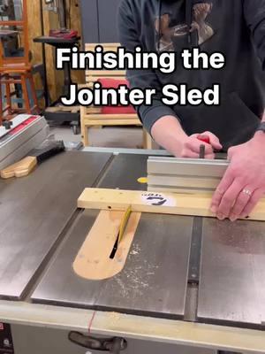 Finished my repurpose materials into something useful again. This Jointer Sled will let me continue with my new dining room table project. #livingouramericandream #repurpose #woodworking #jointerjig #jointersled #reuse #tablesaw 