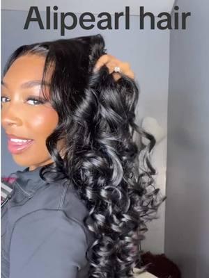 never see such bouncy curly😍😍 #alipearlhair #fyp #humanhair #wigreview #hdlace #wiginstall #oceanwave 