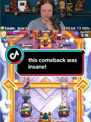 THIS ENDING WAS INSANE!!!  #clashroyale #crl #streamer #GamingOnTikTok #WhatToPlay #juicyjcr 