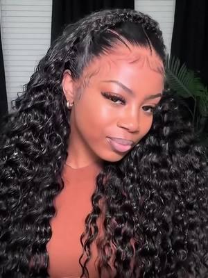 Ouuu,the wig came with pre braided,pre baby hair 😍😍🔥#wig #preeverythingwig #prebraidedwigs #humanhair #humanhairwig #frontalwig #lacewig #halobraids #fyp #karlamiwig 