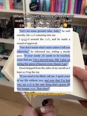 “Full Throttle” — a second chance dark street racer romance 💛 #darkromancereads #romanticsuspense #grumpysunshineromance #secondchanceromance #enemiestolovers #hefallsfirst #morallygrey #foundfamily #creatorsearchinsights #booktokfyp #angstyromance #brittanyannbooks 