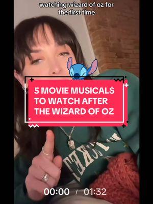 #stitch with @Amelia — So you’ve watched The Wizard of Oz for the first time. Now what? Well, here are five classic musical recommendations to keep you going!  #moviemusical #movies #wizardofoz #whitechristmas @hulu @Prime Video @HBO Max @Peacock 