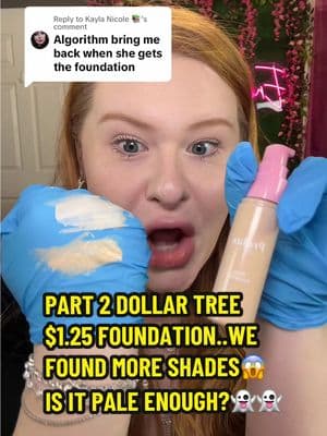 Replying to @Kayla Nicole 📚 @Dollar Tree $1.25 FOUNDATION..WE FOUND THE TWO PALEST SHADES ..IS IT PALE ENOUGH?👻👻👻 #isitpaleenough #dollartreefinds #prolux #proluxfoundation #proluxdollartree #dollartreefoundation #makeupfail #makeupflop #makeup #beauty #dollartreereviews #dollartreebeauty #dollartreemakeup #palegirlmakeup #palemakeup #pale #paletok #palegirlsoftiktok #palegirlstruggles #dollartree #viralmakeup #viralfoundation #makeupundertones #redhead #redheadmakeup #newmakeup #newmakeupproduct #newmakeuprelease #newmakeup2025 