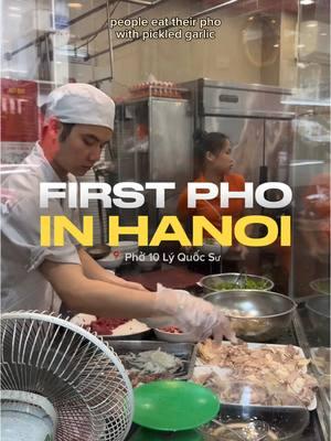 pickled garlic changes lives 🙏🧄 beef pho was an epic first meal in hanoi! can’t believe i’ve gone my whole life without trying pho w/ pickled garlic n i love that they do that in hanoi😭 ty @Anh || NYC foodie for putting me on 🧄 📍 Phở 10 Lý Quốc Sư — 8.5/10🍠 #pho #phonoodles #phonoodlesoup #vietnam #vietnamtravel #vietnamesefood #hanoi #hanoifood #travelvlog