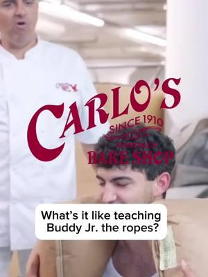 Buddy talks about showing Buddy Jr. the ropes 😭🥹 #buddyvalastro #cakeboss #carlosbakery buddy jr buddy valastro cake boss buddy buddy v Carlos bakery Las Vegas buddy v