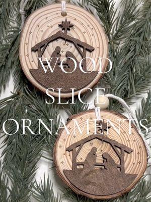 Even though Christmas is over - I’m still not over how beautiful these are 🤎 #woodsliceornaments #woodsliceart #woodslice #woodslices #woodsliceornament 