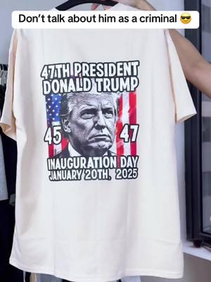 Don’t talk about him as a criminal 😎 #makeamericagreatagain🇺🇸❤️ #trump2025🇺🇲 #trumpsupporters #trump #trumppresident #huntertrump #trumpet #donaldjtrumpofficial #tshirt #sweatshirt #hoodie 