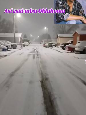 Tormentas de nieve en tulsa Oklahoma #tulsa #oklahoma #nieve #tormenta #frio #hielo 