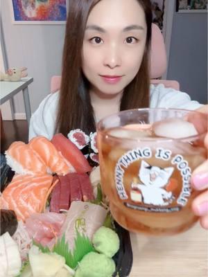 Henny&sushi #henny #hennessy #hennythingispossible #cognaclover #drinking #mukbang #eating #hennythingspossible #liquor #hennessylover #drinkingalone #sushi #sashimi 