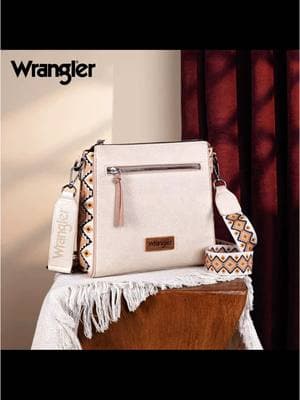 Wrangler purses 👛 🤍 comes in 4 different colors 😁 #squidgame2 #fy #fypシ #fypシ゚viral #fypage #fup #buy #buynow #buyit #TikTokShop #wrangler #totebags #wranglerpurse #sale #pursecollection #pursetok #purses #girls #girlsgirl #pursegirl 