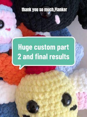 Replying to @themaryjay | crochet amigurumi Axolotl pattern is free as a tutorial on my YT or as a written pdf pattern in my shop. Ghost pattern is free on my blog and as a tutorial!  Part 2 of making a huge custom order of four axolotls and a little ghost! Absolutely adore this order and how it challenged me 🥹 tysm again, Flanker, for letting me make this for you! 💕 #crochetcustom #crochetaxolotl #amigurumi #crochetghost