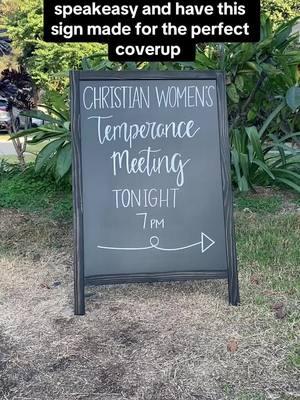 We’re here for the “temperance meeting” 🤫 #speakeasy #speakeasybar #chalkboardsign #handlettered #chalkboard 