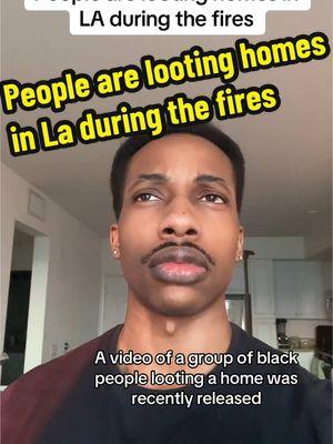 People are looting homes in La during the fires  #la #looting #palisades #advicefromlouis #fyp #black #blm #BlackTikTok #blackwomen #blackmen #blacktiktokcommunity 