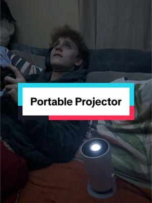 This is perfect for our movie nights #projector #projectors #projectorscreen #techtok #techfinds 