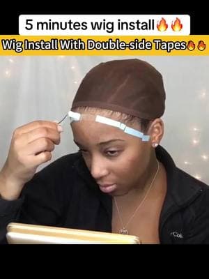 Quick install🔥🔥 #wiginstall #wigtape #lacewigtutorial #wigtutorialvideo #lacewiginstalled #wiginstalledbyme #wigbeginner #lacewiginstalls #aprillacewigs #wigslayers #wiginstalls #wiginstallations #wigtitok #wigtipsandtricks #wighacks 