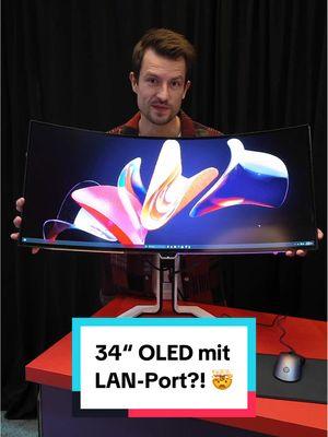 Noch mehr ins Spiel eintauchen? 😍🎮 Mit dem neuen Lenovo Legion Pro 34WD-10 seid ihr dank 800R-Krümmung und 34 Zoll OLED-Panel noch tiefer im Game! 🖥️ Dazu gibt es 240Hz, 0,03ms Reaktionszeit und bis zu 1300 nits Helligkeit - perfekt für HDR-Gaming. Doch auch moderne Anschlüsse, darunter 140W USB-C, sowie die RGB-Beleuchtung runden das Ganze ab. Ein Bildschirm für euren Schreibtisch? 🤔 @Lenovo  @Lenovo Legion  #ces #legion #ces2025 #monitor #ultrawide #oled #gaming #gamingpc #pcgaming #tech #technik