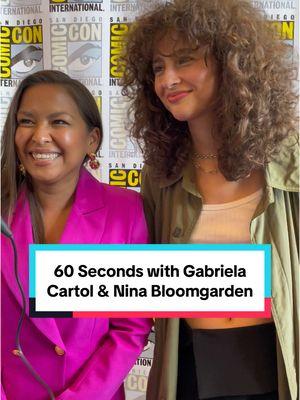 Enjoy 60 Seconds with Gabriela Cartol & Nina Bloomgarden. ⏱️  #ninabloomgarden #theideaofyou #gabrielacartol #theresort #actors #rapidfire 