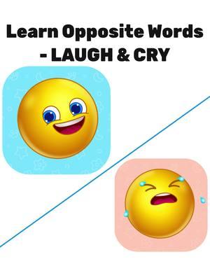 😂➡️😢 Let’s learn opposite words with Lucas - LAUGH and CRY! 🎉 Join the fun as we explore emotions and their opposites in the most exciting way! 🎶  What makes you laugh or cry? Share with us below! 🌈✨ #learnopposites #oppositewordsinenglish #kidstiktok #emotions #englishforkids #learnenglish #english #englishgrammar #oppositewordchallenge #englishvocabulary #opposites #languagelearning #englishlearning #englishteacher #tiktokteacher #kiddos #forkids #oppositewords #animation #earlychildhoodeducation #learnandtrainenglish #englishspeaking #fyp #learnwithtiktok #LearnOnTikTok #lucasandfriends