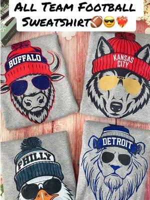 All Teams Football Sweatshirt 🏈😎❤️‍🔥🤩#football #funnyfootball #fyp #detroit #detroitlions #shirt #iconicfootball #championhype #lions #lion #sportshirt #lionsports #football #destroitlion #viral #jyp #foryou #footballshirt #SuperBowl #trending #allteamfootball #footballshirt #trending #TikTokShop #dealsforyoudays 