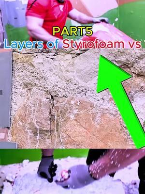 100 Layers of Styrofoam vs 100 #fybシ#trendingvideo#varial#challenge#vira#foryoupage❤️❤️#dontflinchchallenge#flinch