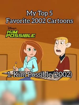 My Top 5 Favorite 2002 Cartoons| #kimpossible #codenamekidsnextdoor #jimmyneutronboygenius #2002 #2000skids #fyp #nostalgia #mytop5 #babylooneytunes #chalkzone 